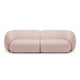 Canapea roz pentru 4 persoane Boucle Kate