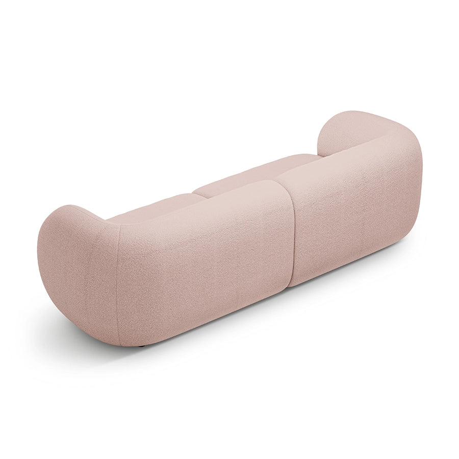 Canapea roz pentru 4 persoane Boucle Kate