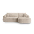 Canapea sand extensibila cu colt din textil Ella Right