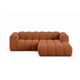 Canapea teracota cu colt din chenille Lupine Small Right