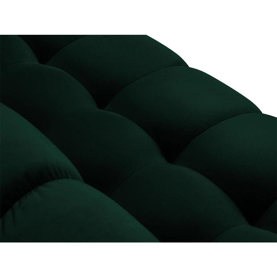 Canapea verde cu colt din catifea Left Mamaia - Poetic Store