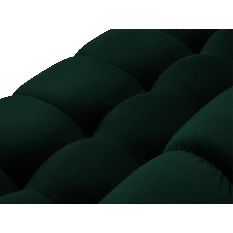 Canapea verde cu colt din catifea Right Mamaia - Poetic Store