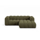 Canapea verde cu colt din chenille Lupine Small Right