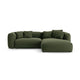 Canapea verde extensibila din textil Martina Right