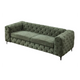 Canapea verde inchis din catifea 235 cm Modern Barock