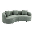 Canapea verde pentru 3 persoane boucle Atelier