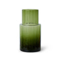 Carafa verde din sticla Tube Olive