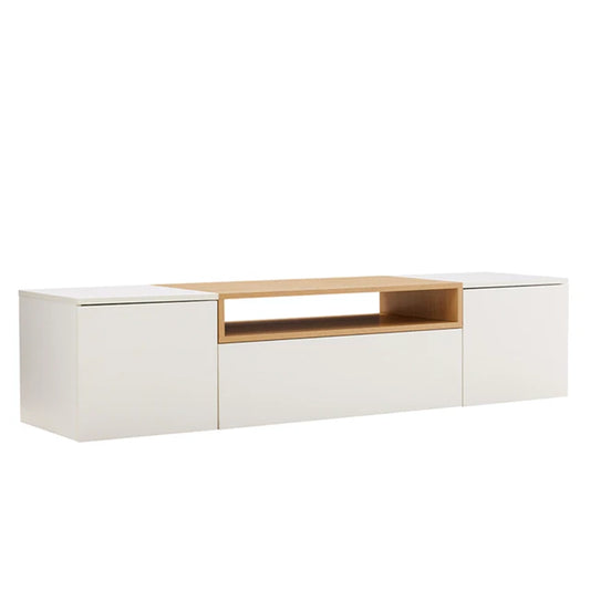 Comoda TV alba suspendata 160 cm Loft