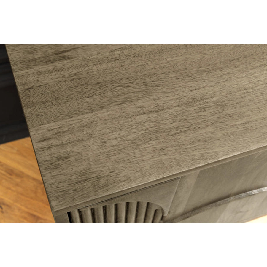 Comoda TV gri din lemn de mango 200 cm Art Deco