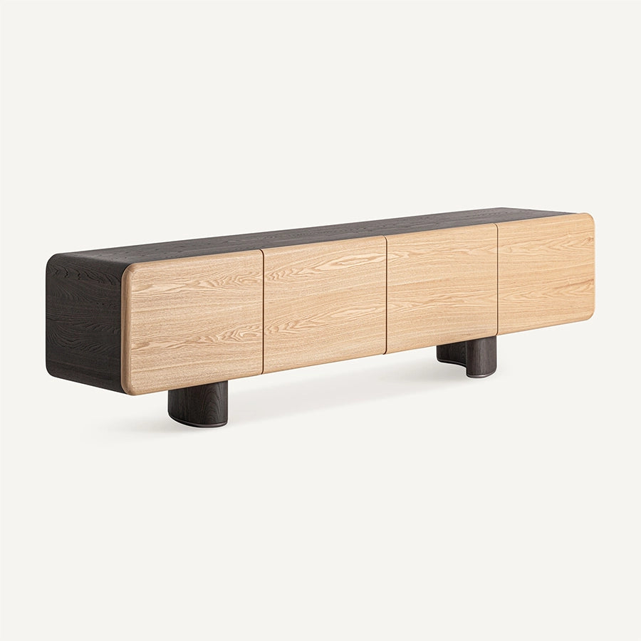 Comoda TV maro din MDF Laneo Stand