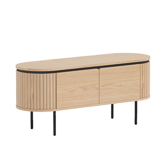 Comoda TV maro din lemn 120 cm Atelier