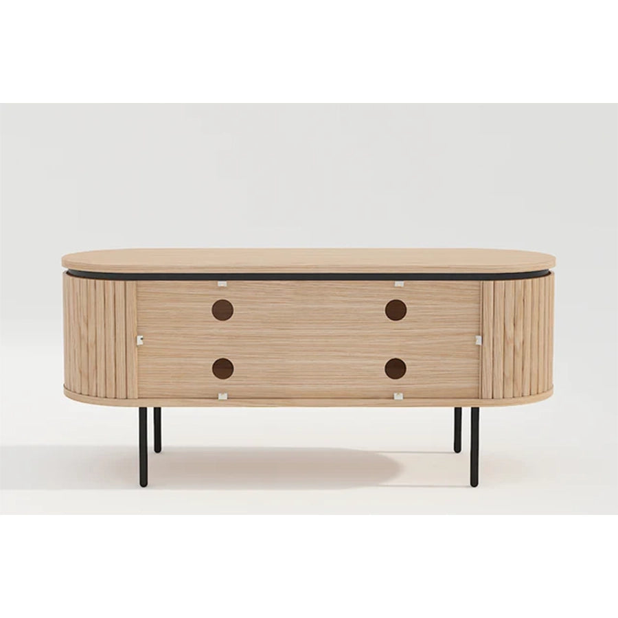 Comoda TV maro din lemn 120 cm Atelier
