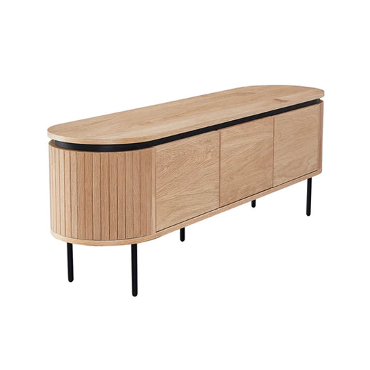 Comoda TV maro din lemn 160 cm Atelier