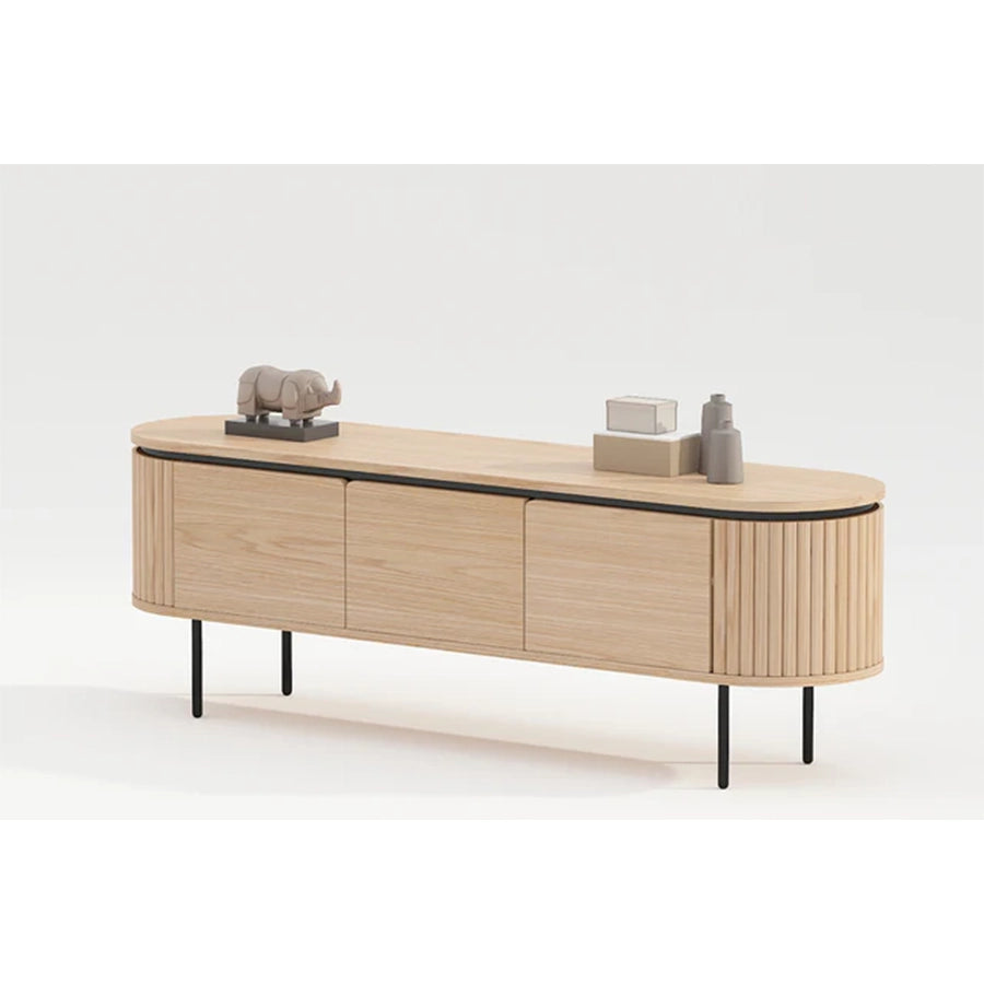 Comoda TV maro din lemn 160 cm Atelier