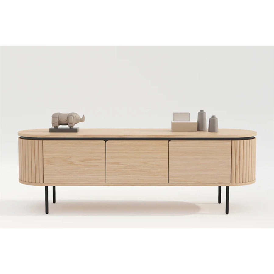 Comoda TV maro din lemn 160 cm Atelier