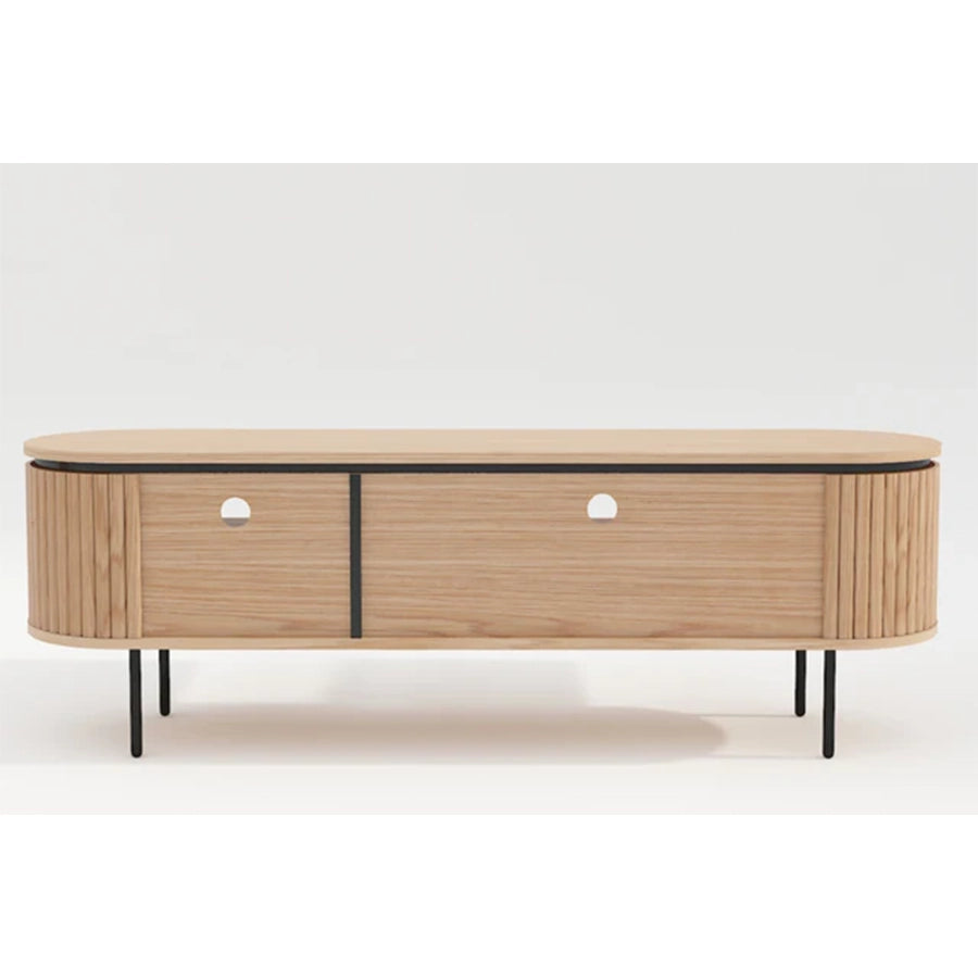 Comoda TV maro din lemn 160 cm Atelier