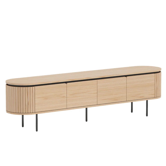 Comoda TV maro din lemn 200 cm Atelier