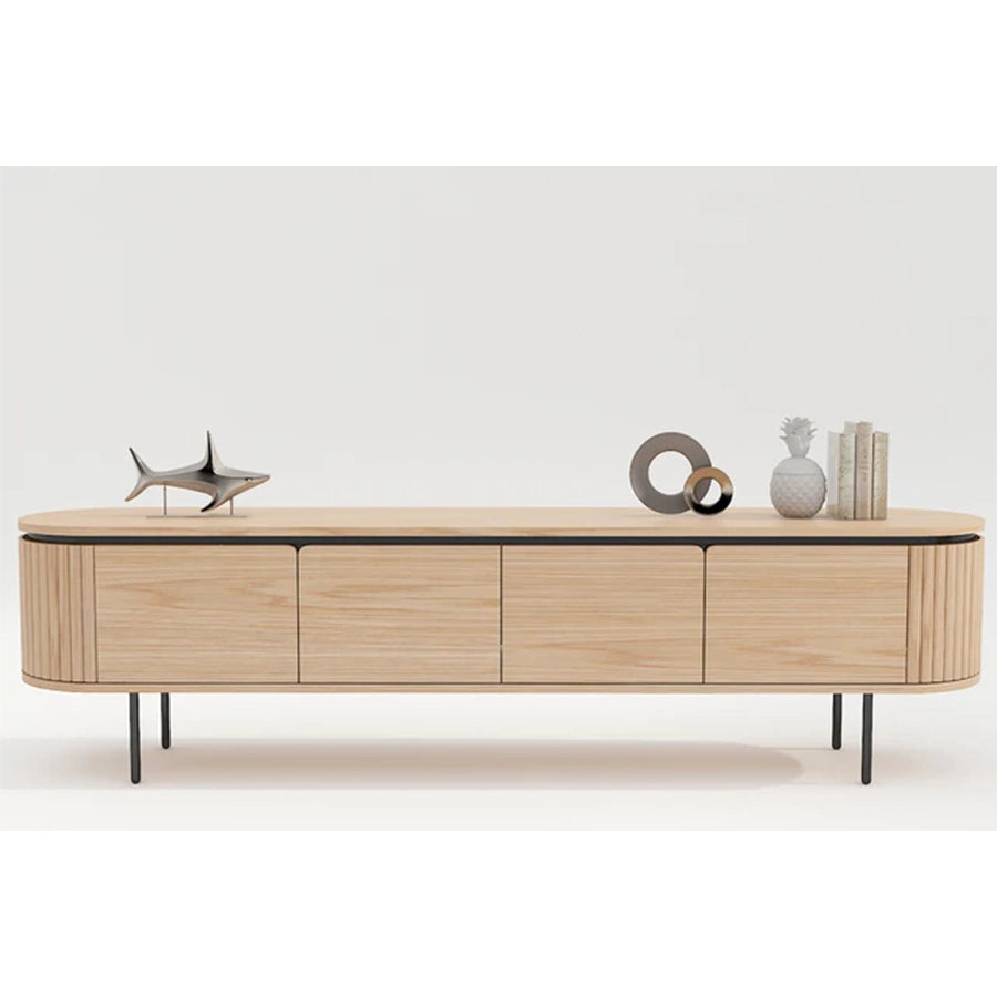 Comoda TV maro din lemn 200 cm Atelier