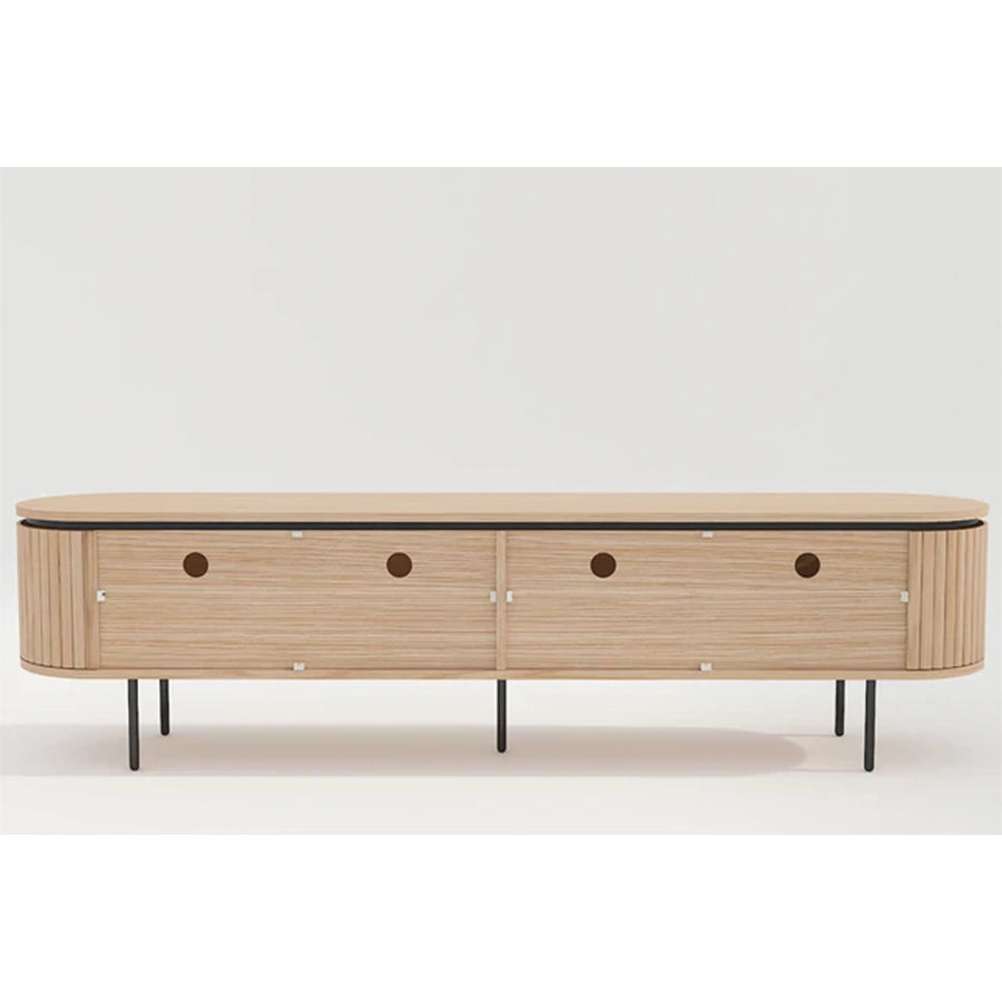 Comoda TV maro din lemn 200 cm Atelier