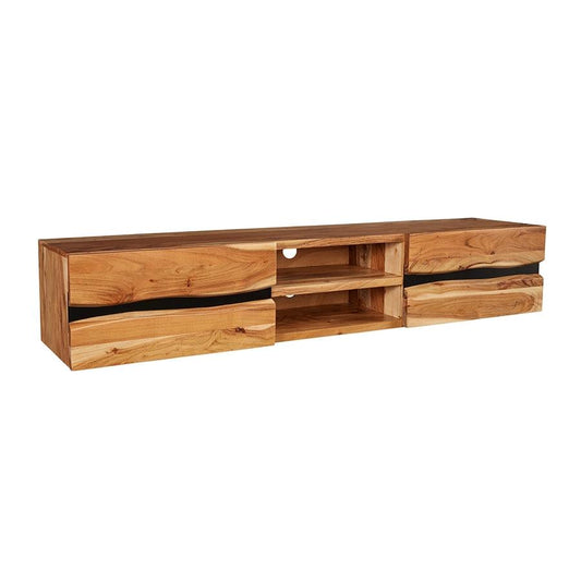 Comoda TV maro din lemn Amazonas 160 Invicta Interior - Poetic Store