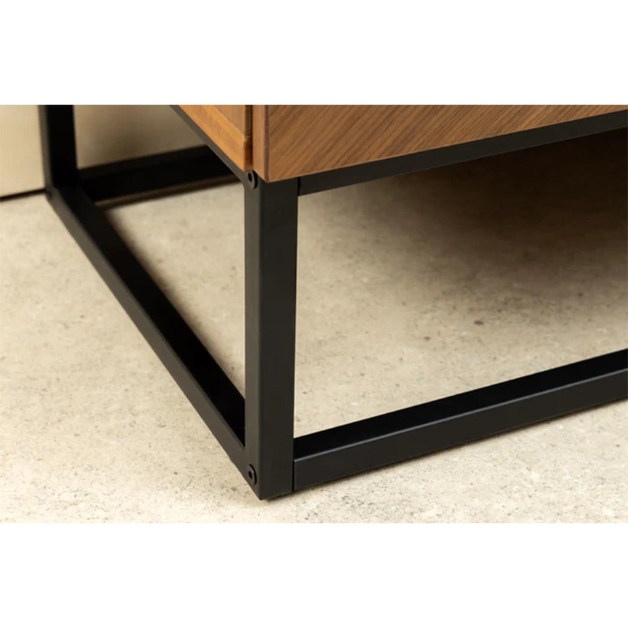 Comoda TV maro nuc din lemn 180 cm Grandezza