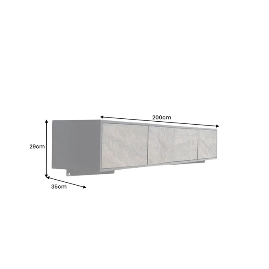 Comoda TV suspendata multicolora 200 cm Mountain Soul