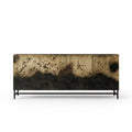 Comoda neagra gold din lemn 180 cm Oxid