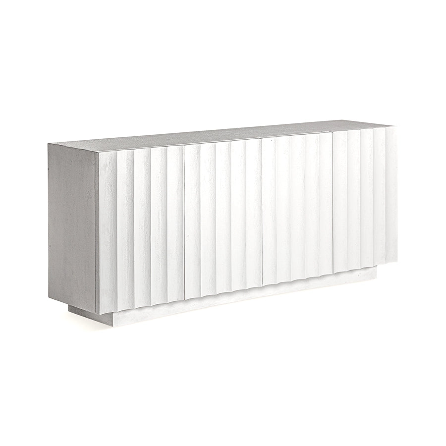 Comoda alba din MDF 180 cm Mulcey