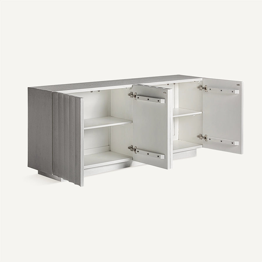 Comoda alba din MDF 180 cm Mulcey