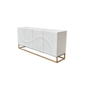 Comoda alba din lemn 180 cm Scorpion