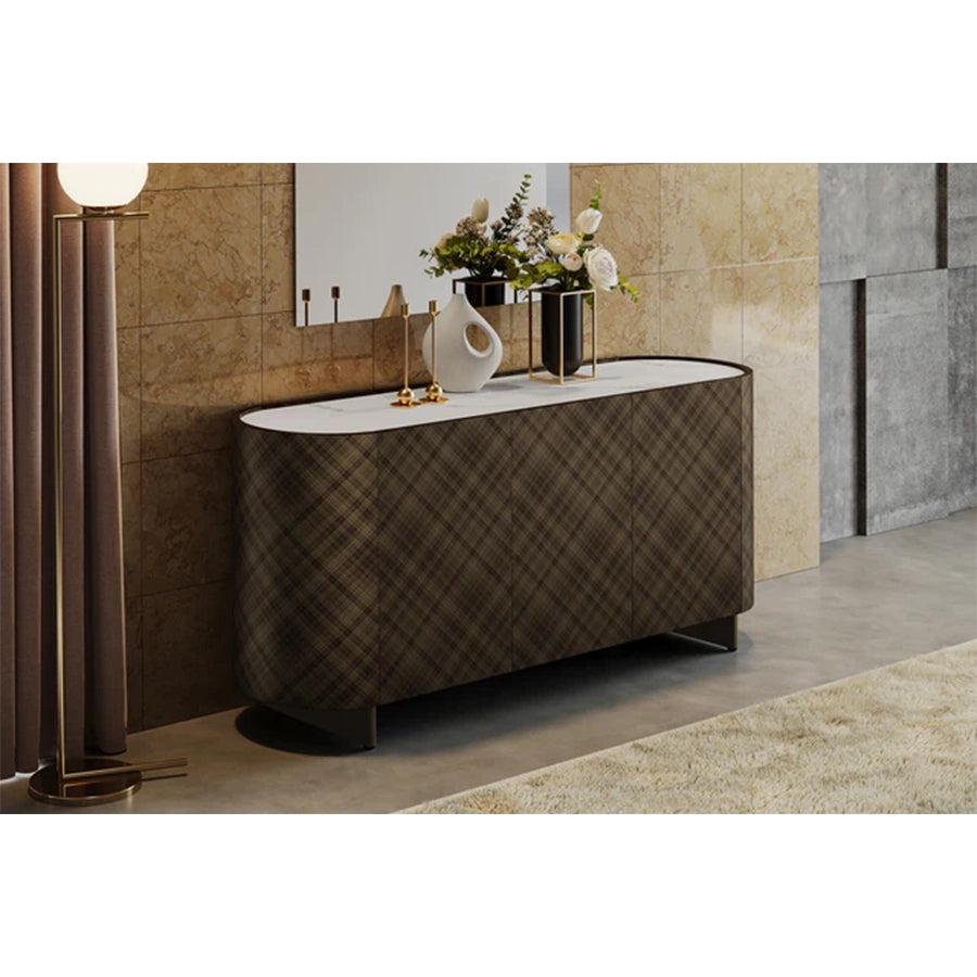 Comoda bronz din lemn periat 150 cm Reflection