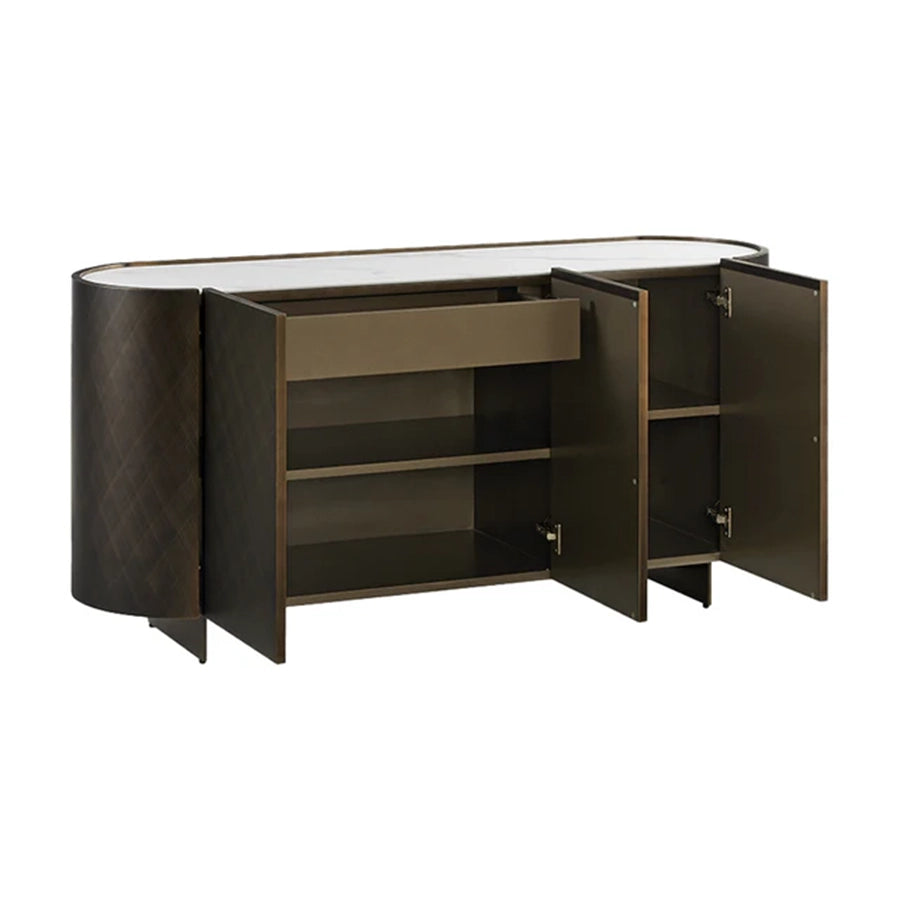 Comoda bronz din lemn periat 150 cm Reflection