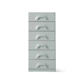 Comoda gri albastra cu 6 sertare Chest Overcast