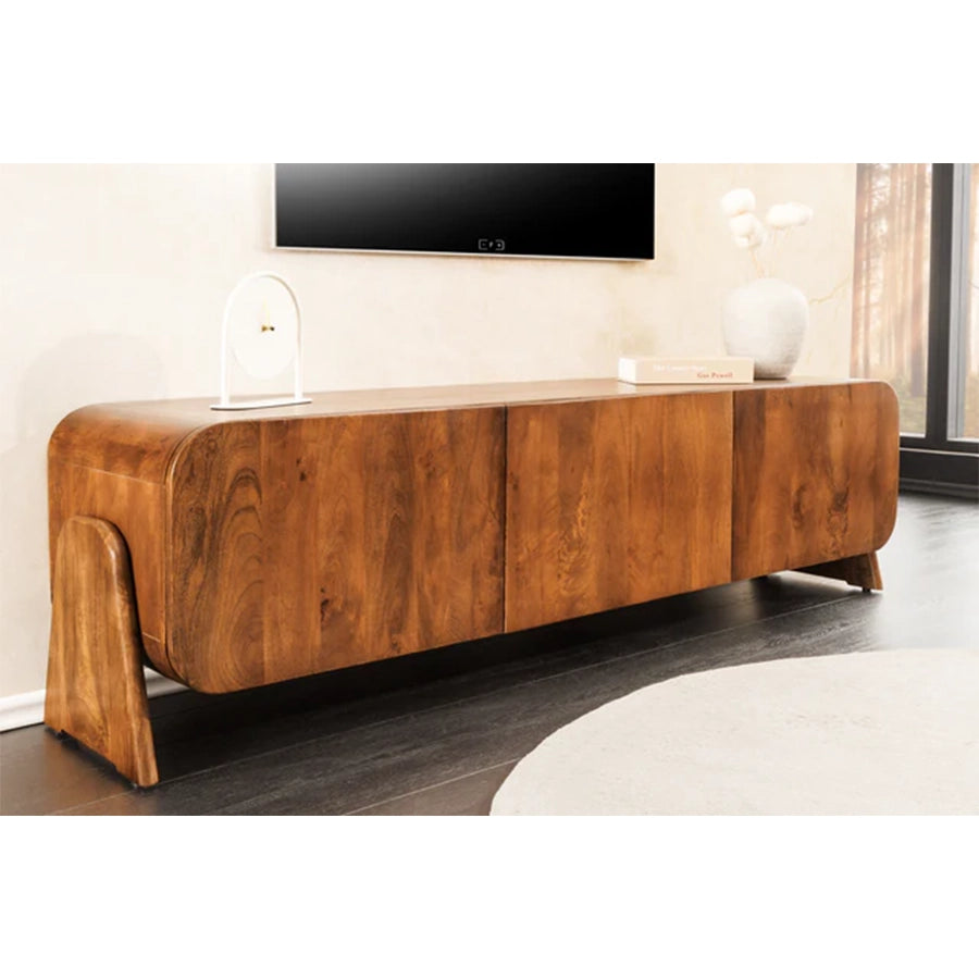 Comoda maro TV din lemn de mango 160 cm Brasil