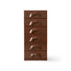 Comoda maro cu 6 sertare Chest Chocolate