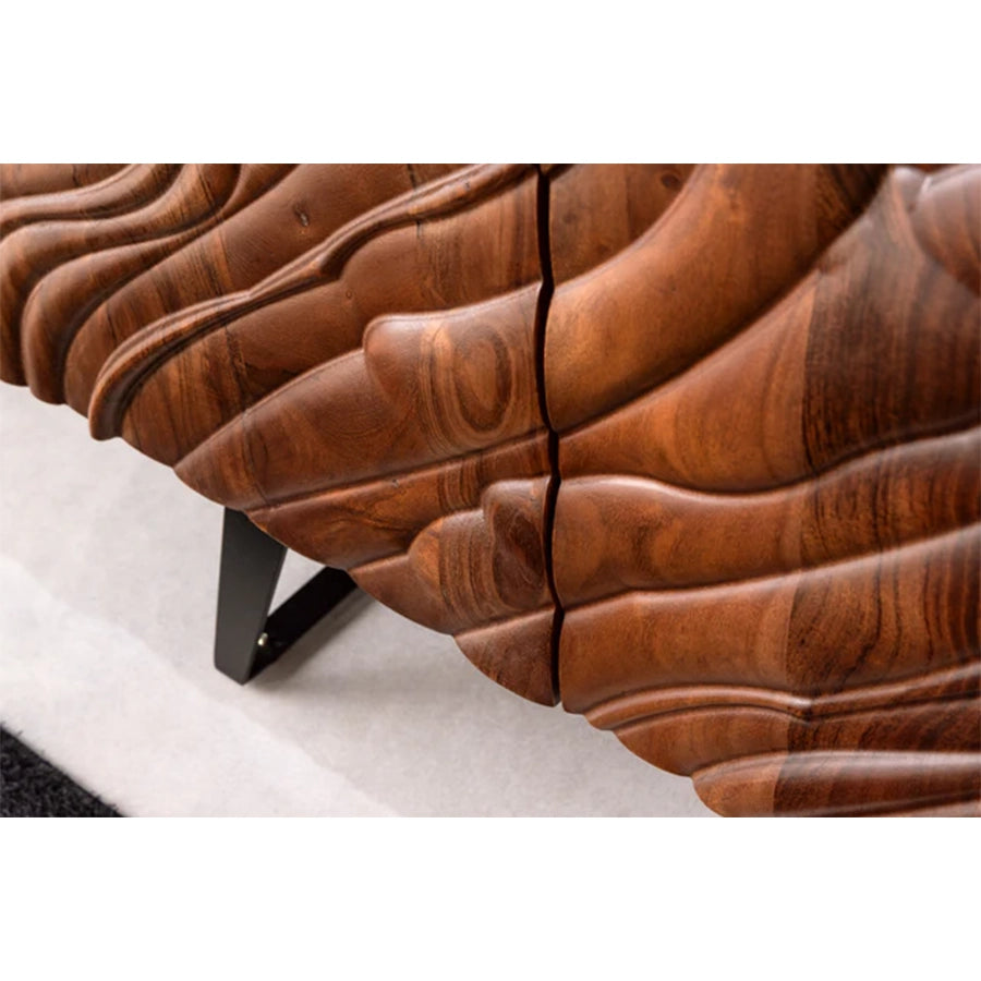 Comoda maro deschis din lemn 175 cm Fluid