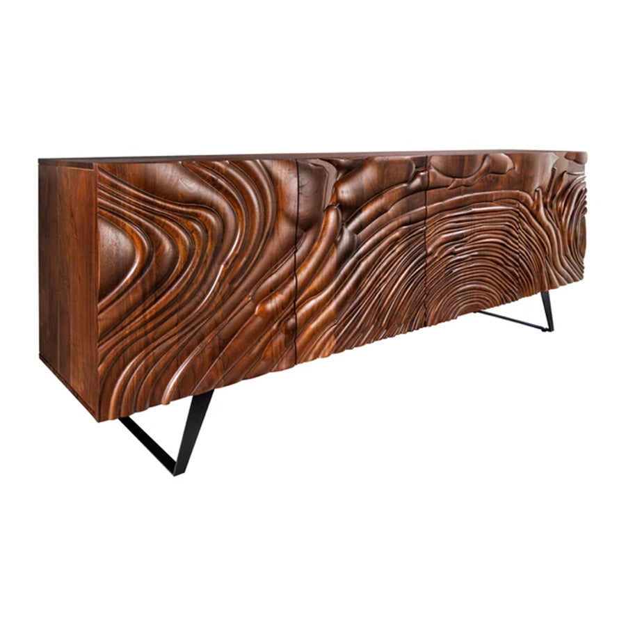 Comoda maro deschis din lemn 175 cm Fluid
