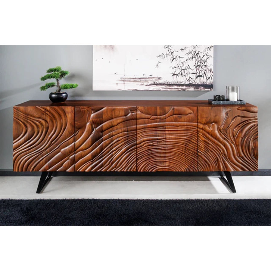 Comoda maro deschis din lemn 175 cm Fluid