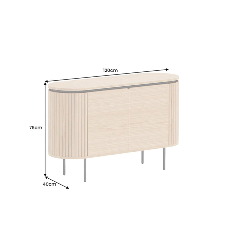 Comoda maro din lemn 120 cm Atelier
