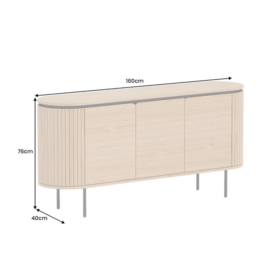 Comoda maro din lemn 160 cm Atelier