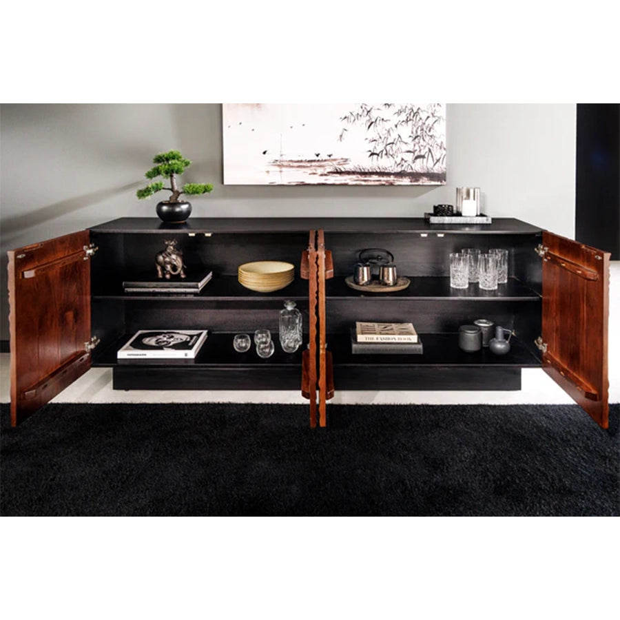 Comoda maro din lemn 175 cm Fluid