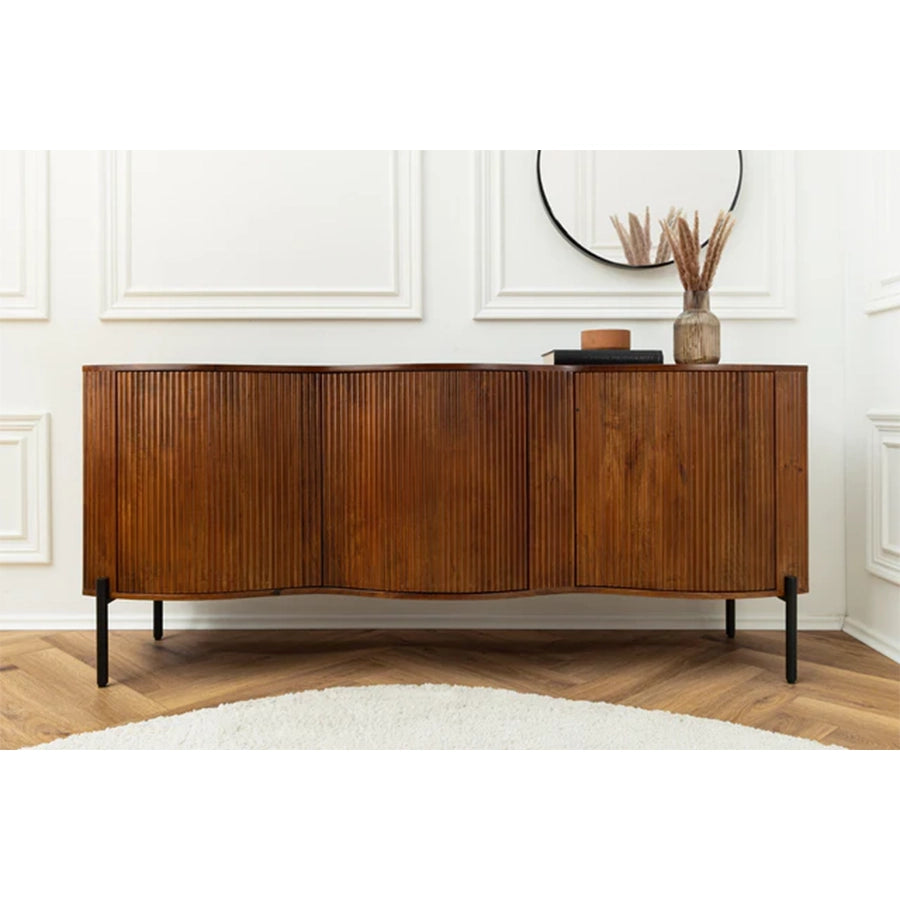 Comoda maro din lemn de mango 180 cm Grandeur