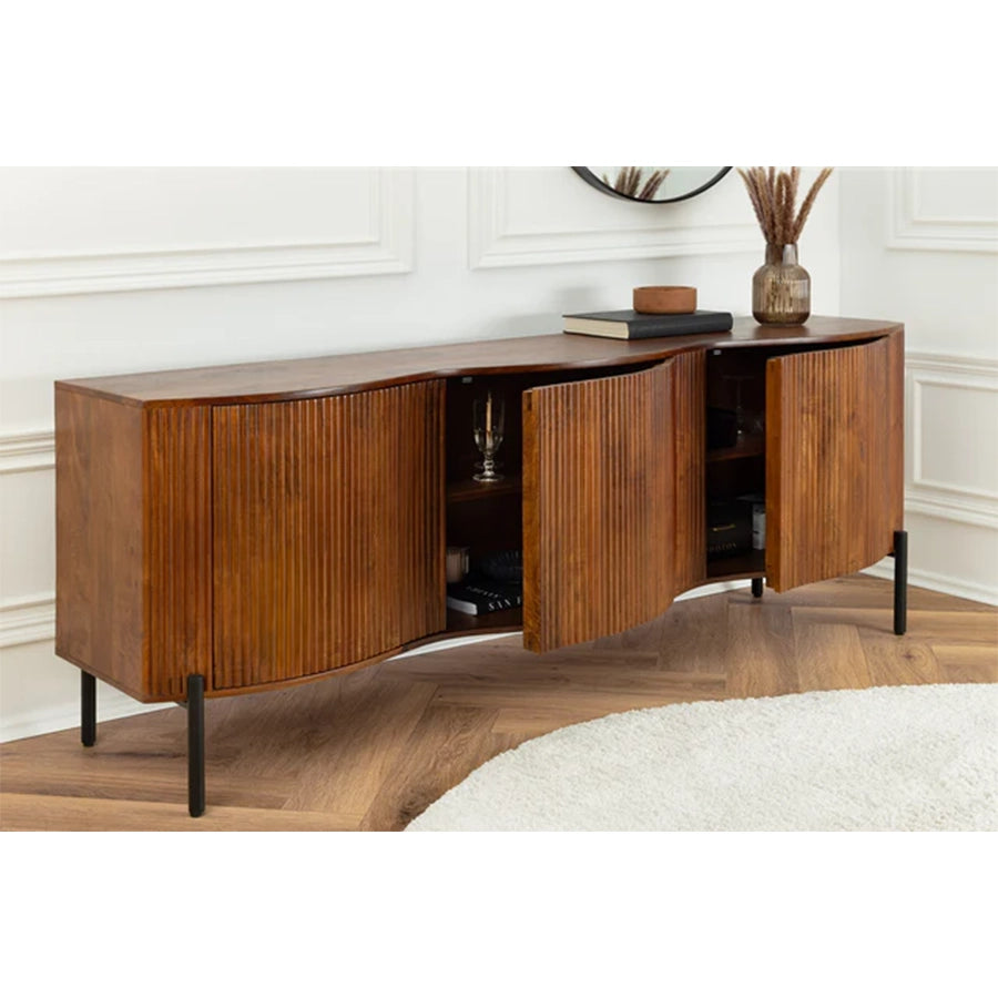 Comoda maro din lemn de mango 180 cm Grandeur