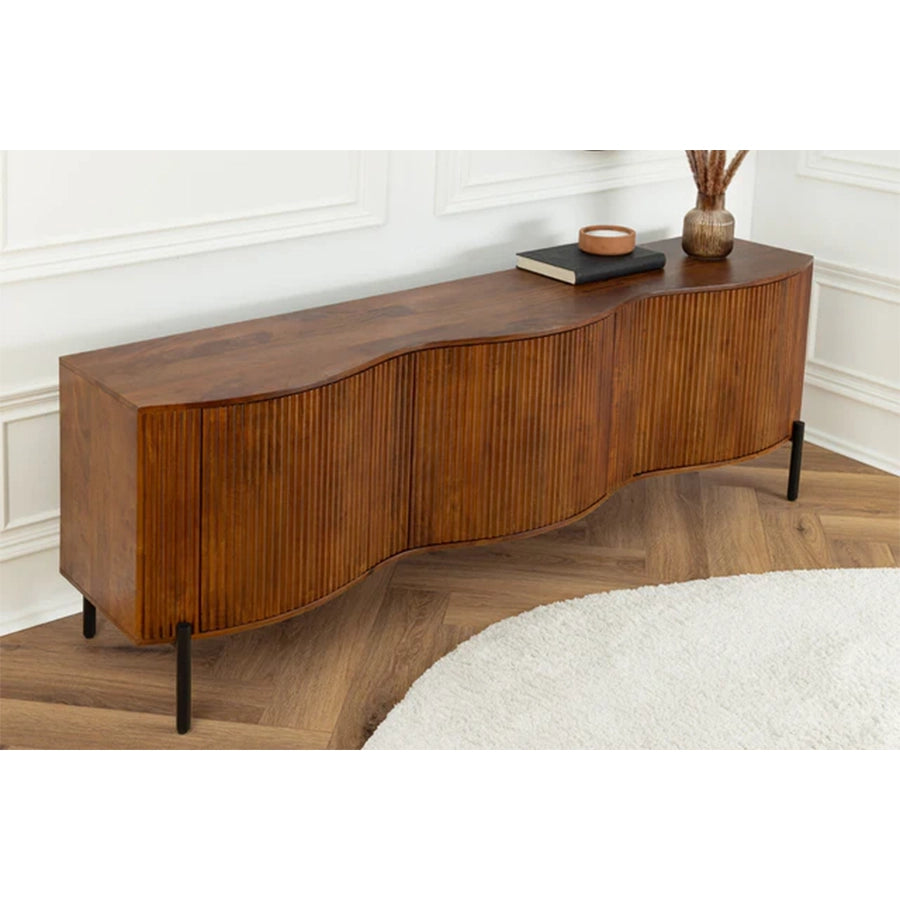 Comoda maro din lemn de mango 180 cm Grandeur