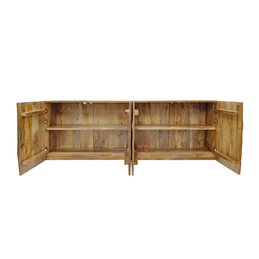 Comoda maro din lemn de mango 180 cm Scorpion