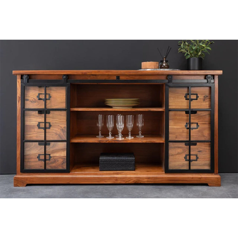 Comoda maro din lemn de salcam 150 cm Heritage