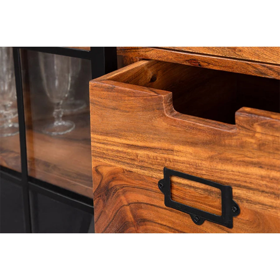 Comoda maro din lemn de salcam 150 cm Heritage