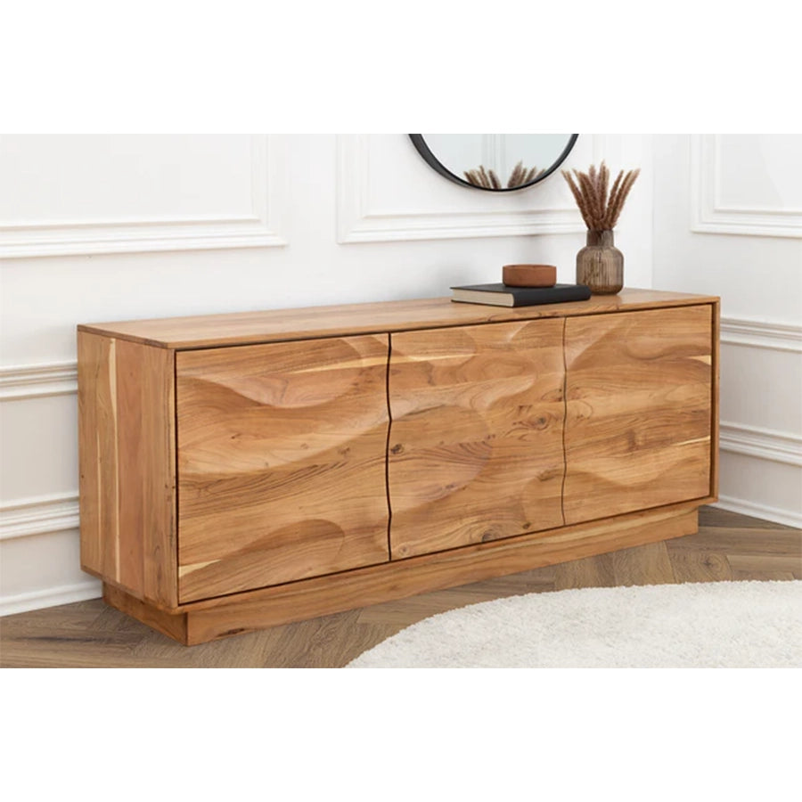 Comoda maro din lemn de salcam 160 cm Desert