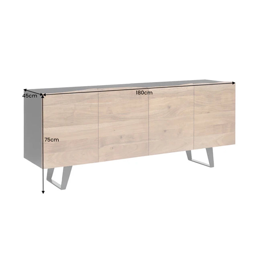 Comoda maro din lemn de salcam 180 Organic