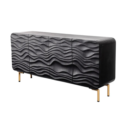 Comoda neagra din lemn Lagoon Invicta Interior
